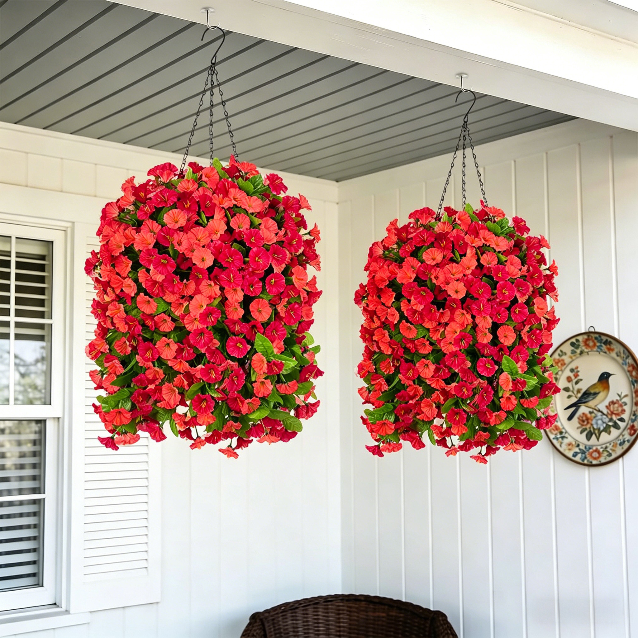 🔥70% Off Last Day🔥Ever bloom Cascades Timeless Beauty & Effortless Ambiance ,UV Resistant Artificial Petunias Flowers
