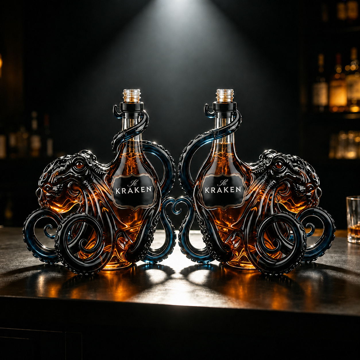The Kraken Edition 3D RUM Octopus Bottle