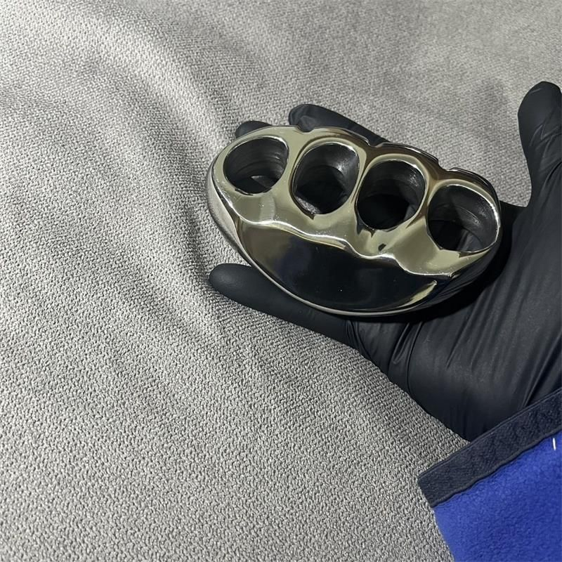 Solid Steel Mirror Knuckle Duster outdoor Broken Window knuckle dusters self defense Self-Defense EDC Tool