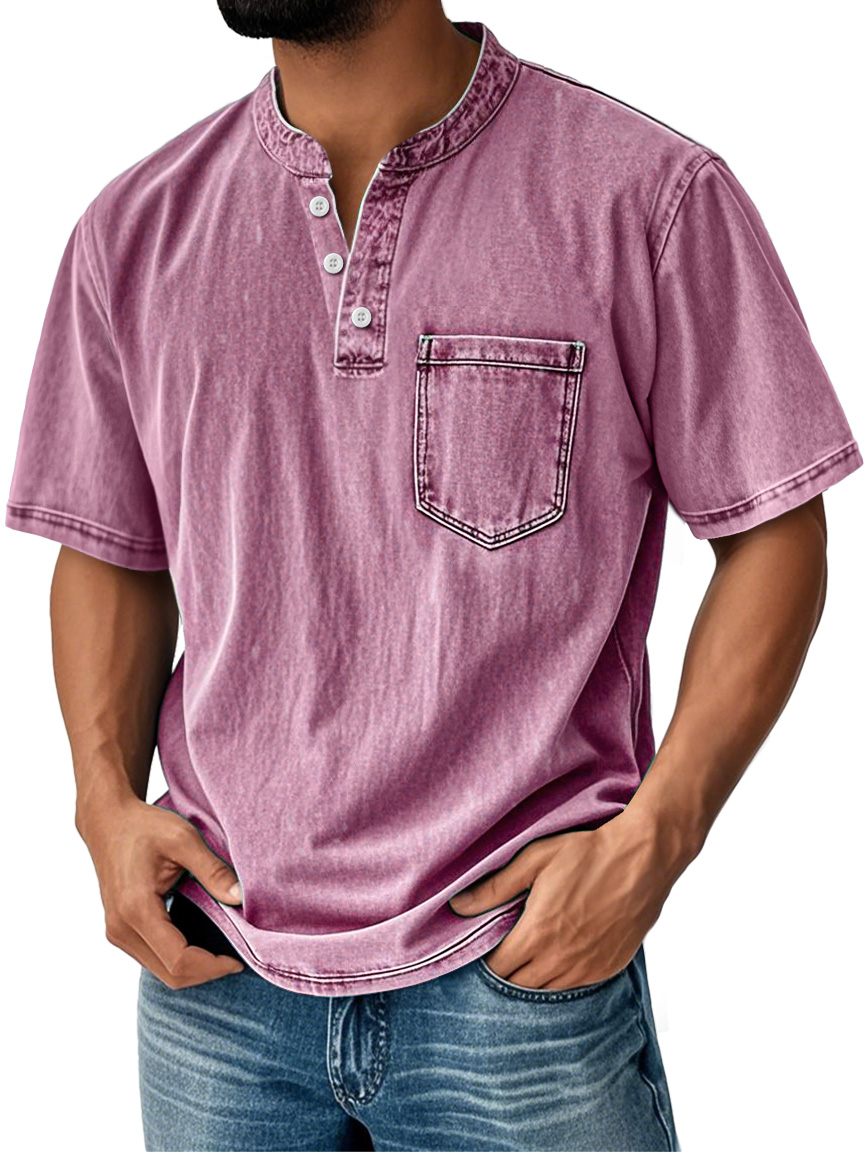 Effortless Rugged Style🌲Men Can’t Get Enough of This Cozy Henley Shirt