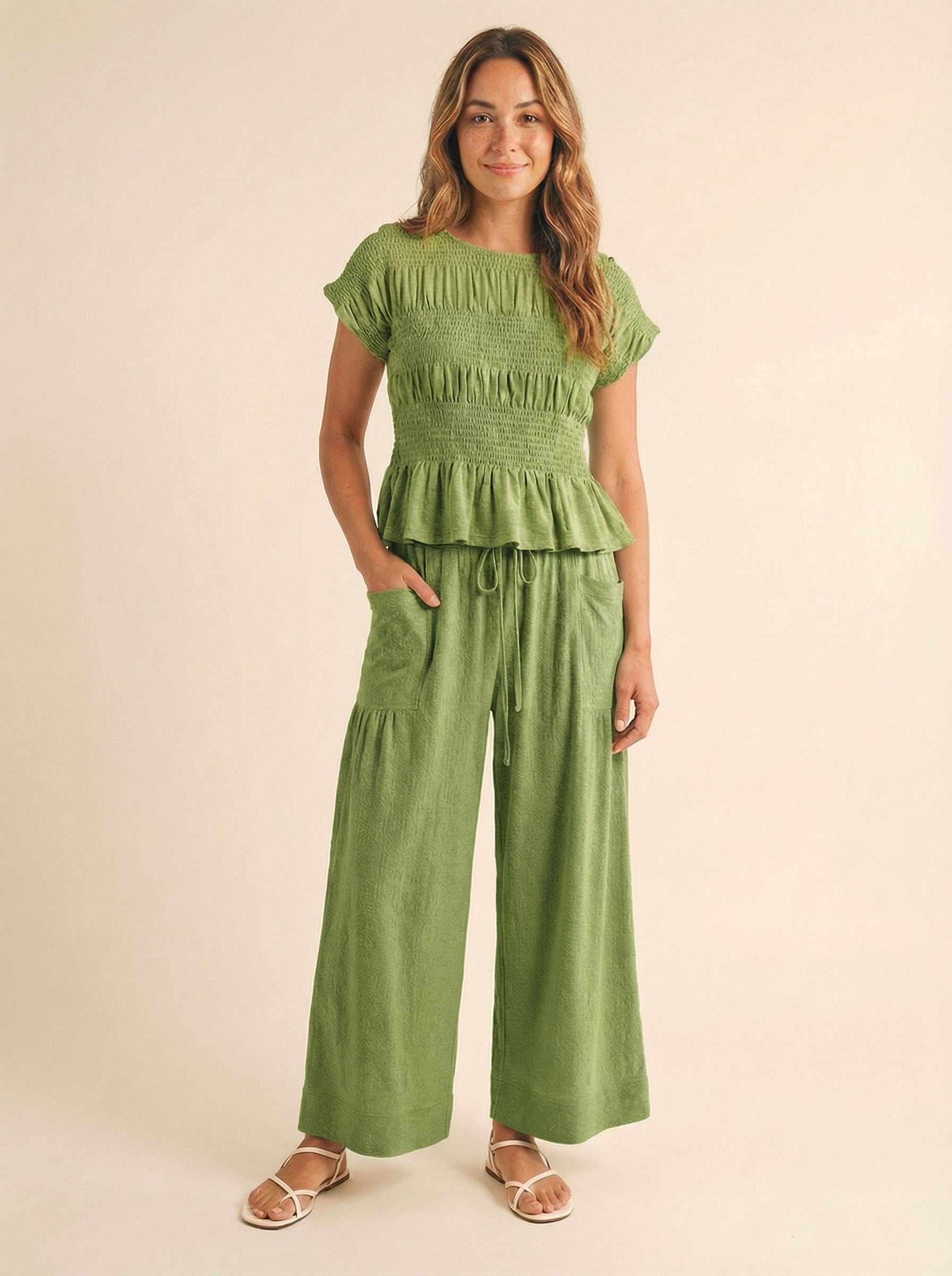 Jardin Linen Blend Two-Piece Set – Relaxed Chic Matching Outfit