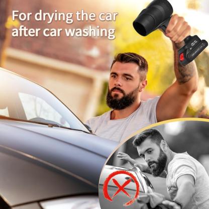 High-Pressure 4-Speed Air Blower Pro – 2-in-1 Cordless Blower & Vacuum with Flashlight, Lightweight 130000RPM Turbo Fan for Car, Home & Outdoor Use