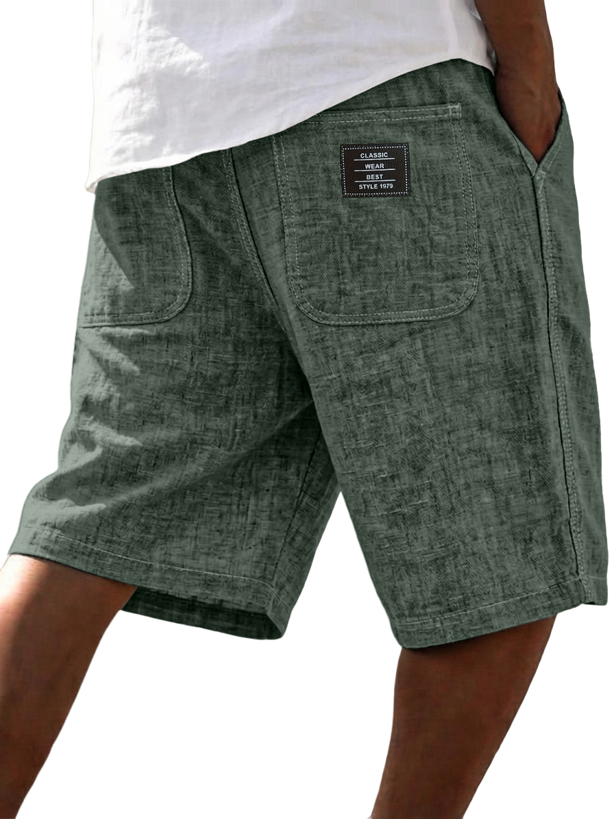 Men's Casual Linen Blend Summer Shorts