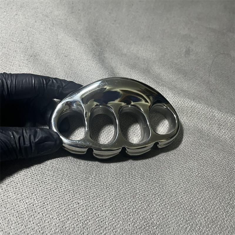 Solid Steel Mirror Knuckle Duster outdoor Broken Window knuckle dusters self defense Self-Defense EDC Tool