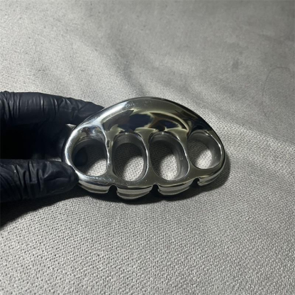 Solid Steel Mirror Knuckle Duster outdoor Broken Window knuckle dusters self defense Self-Defense EDC Tool