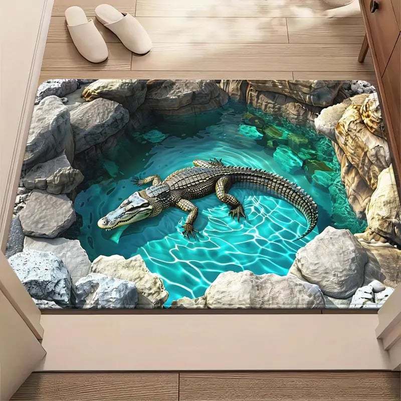🔥Last Day 75% OFF - 😮Visual Illusion Endless Abyss Pattern HD Printed Non-Slip Doormat👀⭐