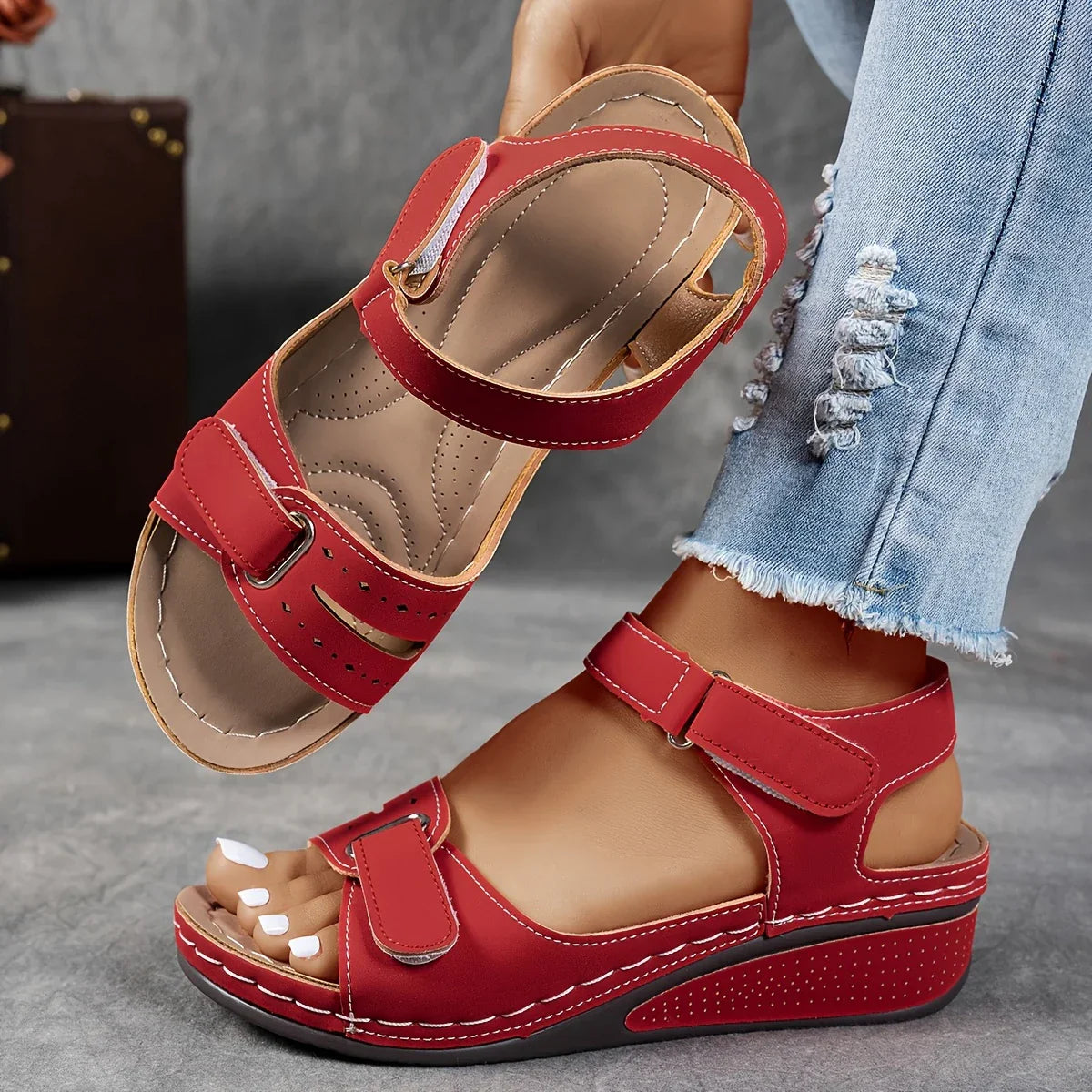 Podiatrist-Recommended Women’s Orthopedic Sandal: Advanced Arch Support & Heel Pain Relief