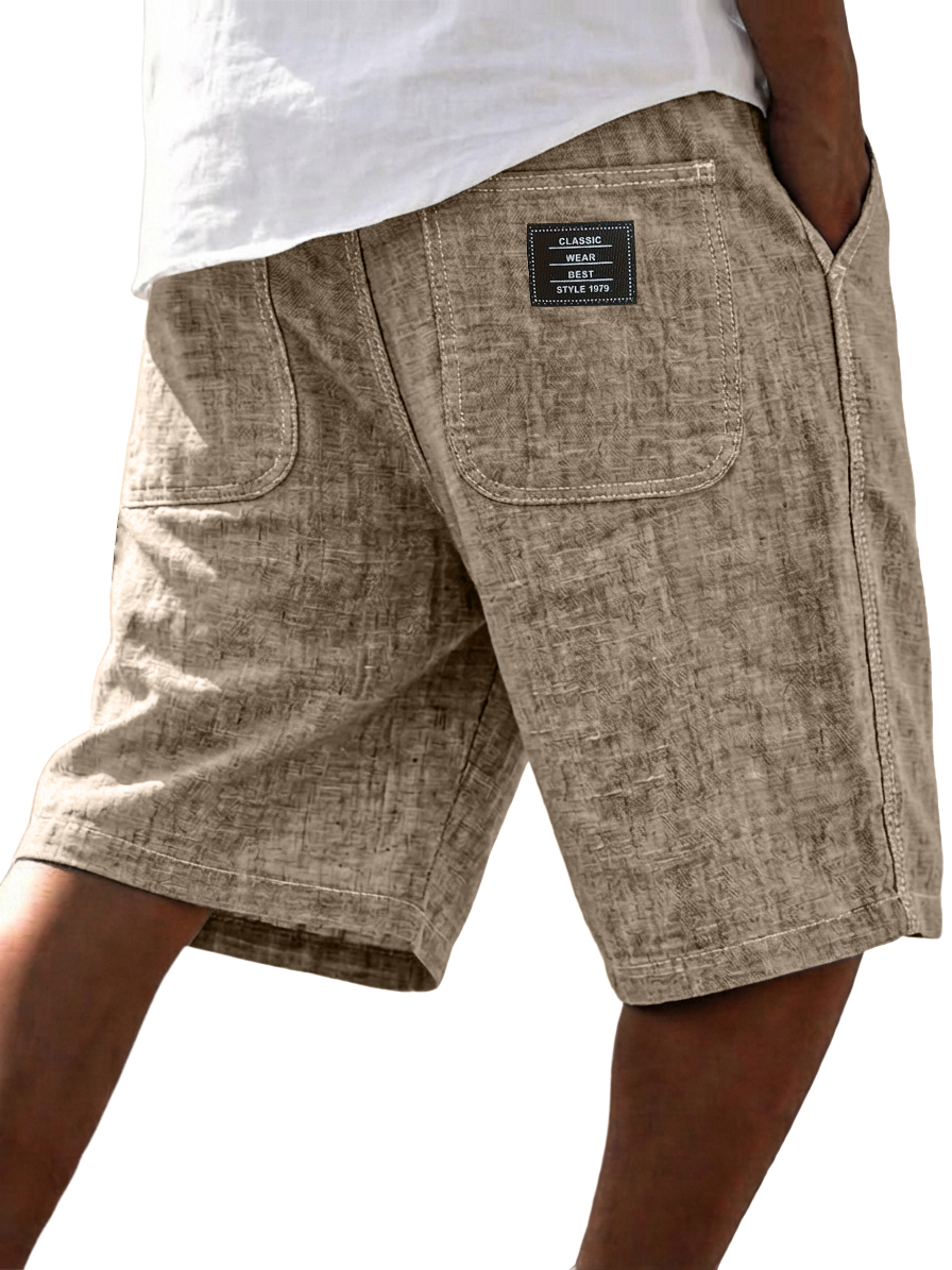 Men's Casual Linen Blend Summer Shorts