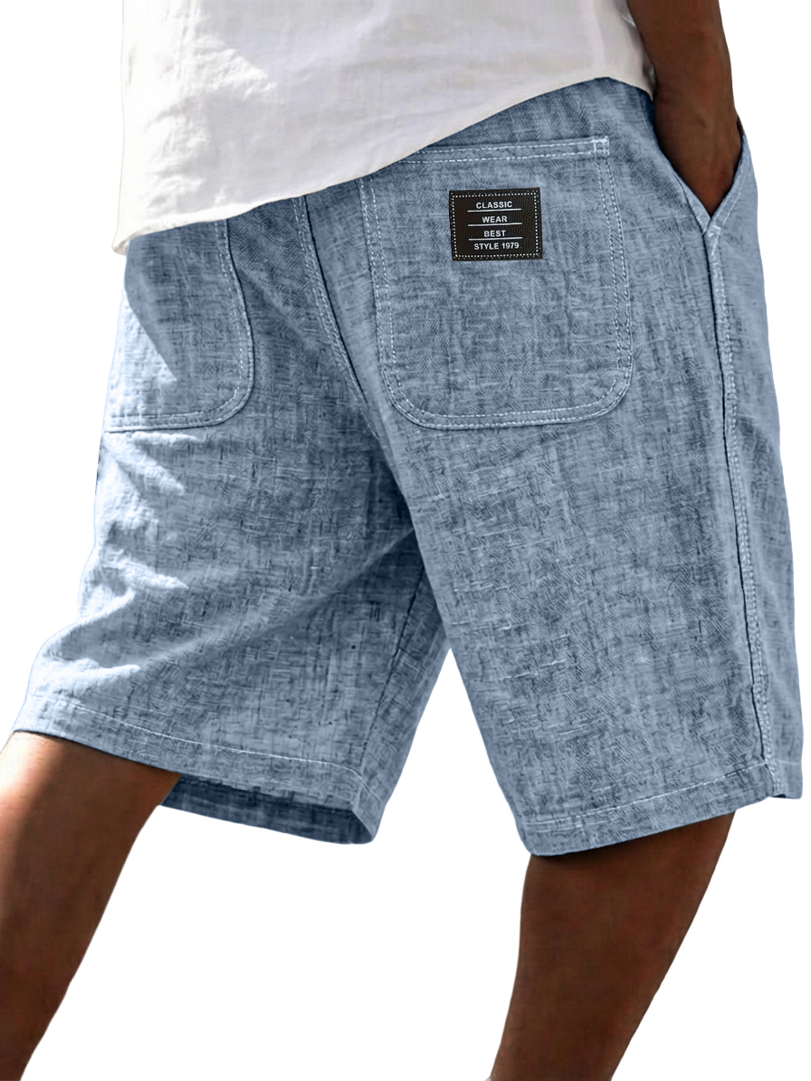 Men's Casual Linen Blend Summer Shorts