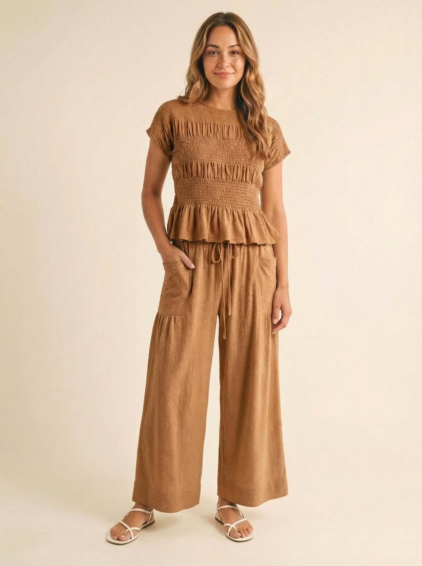 Jardin Linen Blend Two-Piece Set – Relaxed Chic Matching Outfit