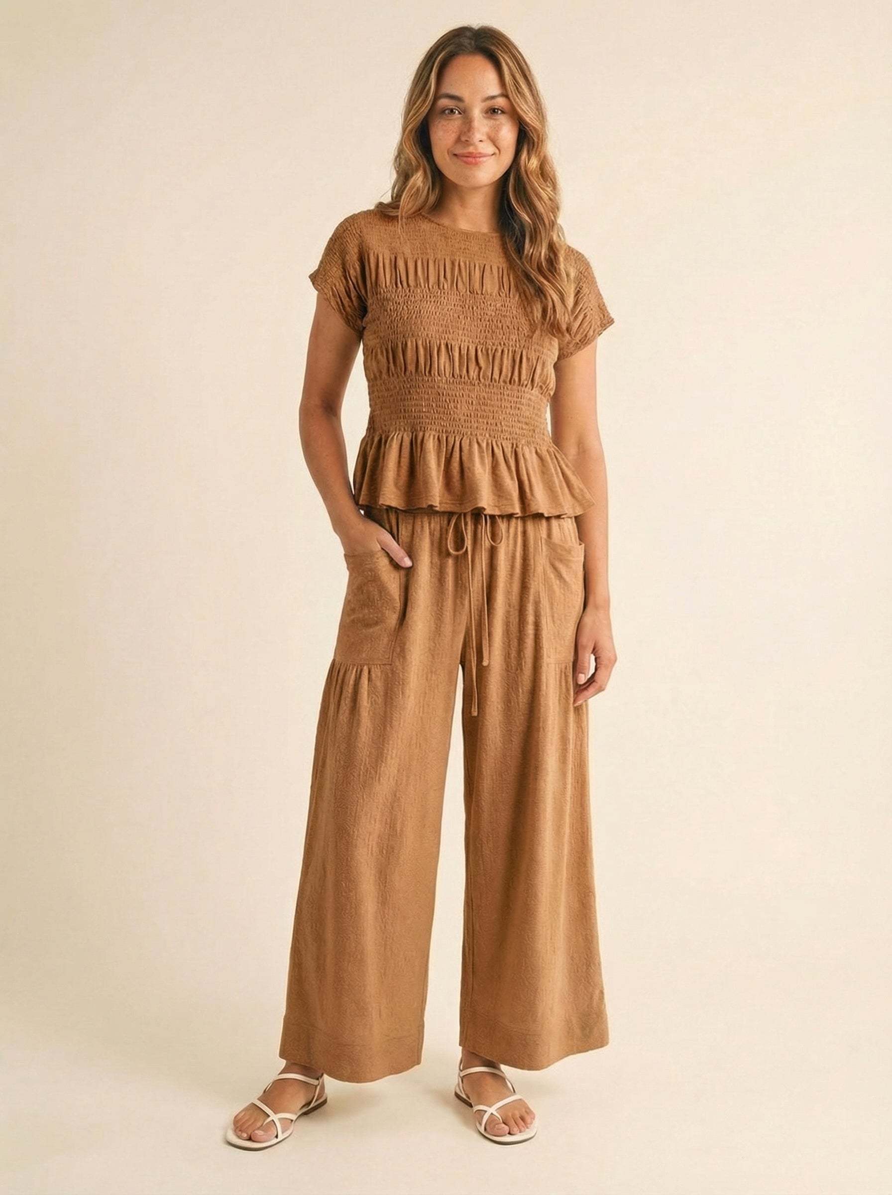 Jardin Linen Blend Two-Piece Set – Relaxed Chic Matching Outfit