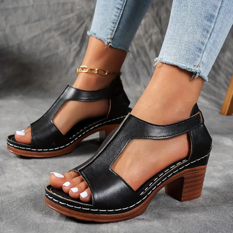 The Everything Sandal: Elegant Arch-Support Block Heels