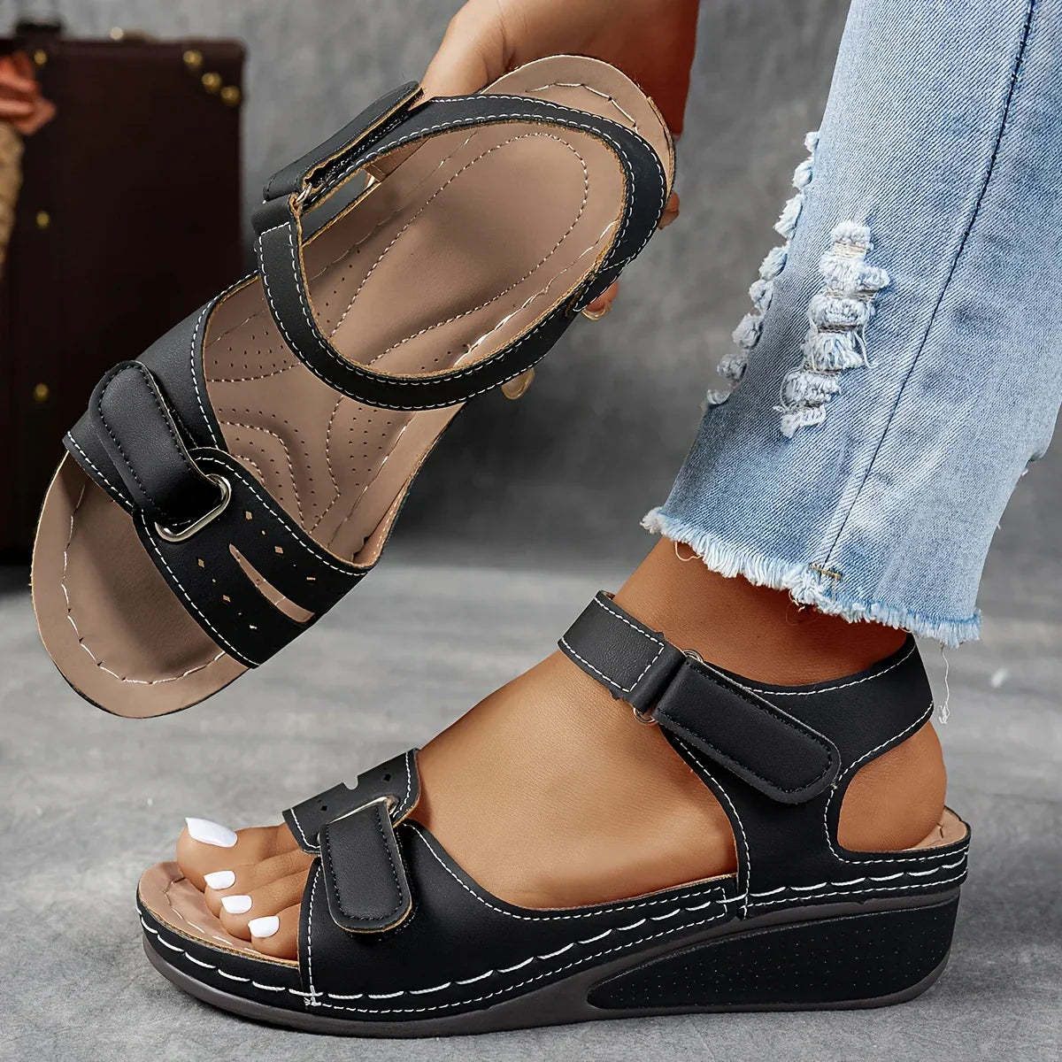 Podiatrist-Recommended Women’s Orthopedic Sandal: Advanced Arch Support & Heel Pain Relief
