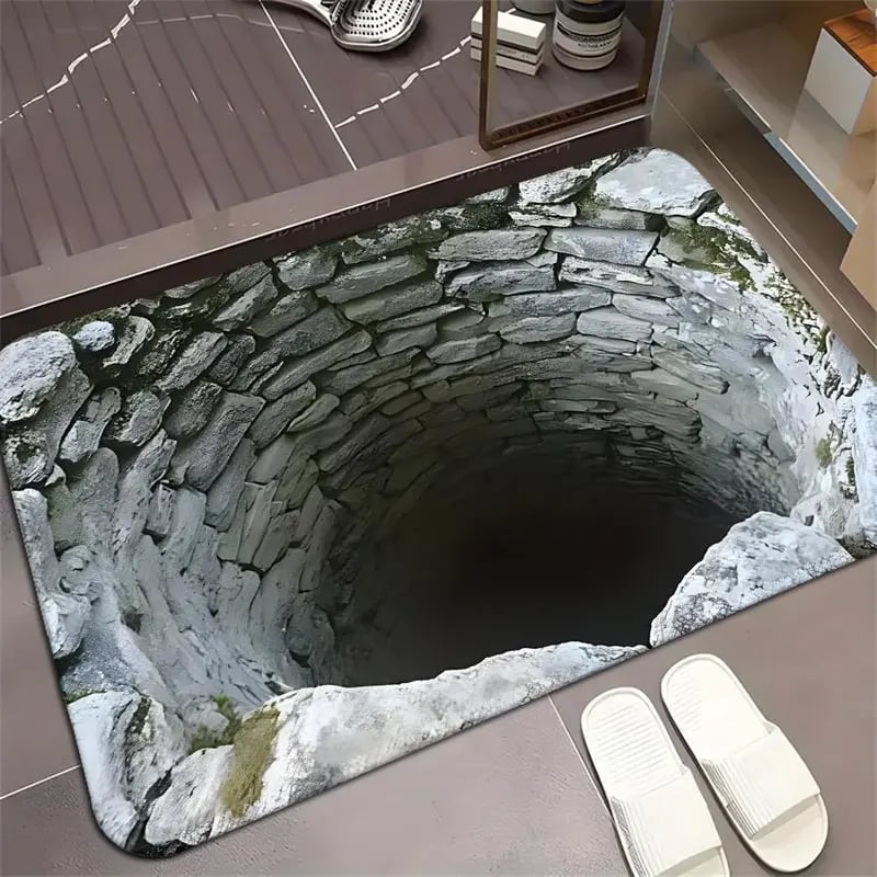 🔥Last Day 75% OFF - 😮Visual Illusion Endless Abyss Pattern HD Printed Non-Slip Doormat👀⭐
