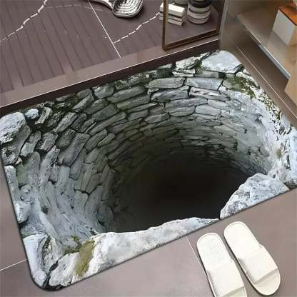 🔥Last Day 75% OFF - 😮Visual Illusion Endless Abyss Pattern HD Printed Non-Slip Doormat👀⭐