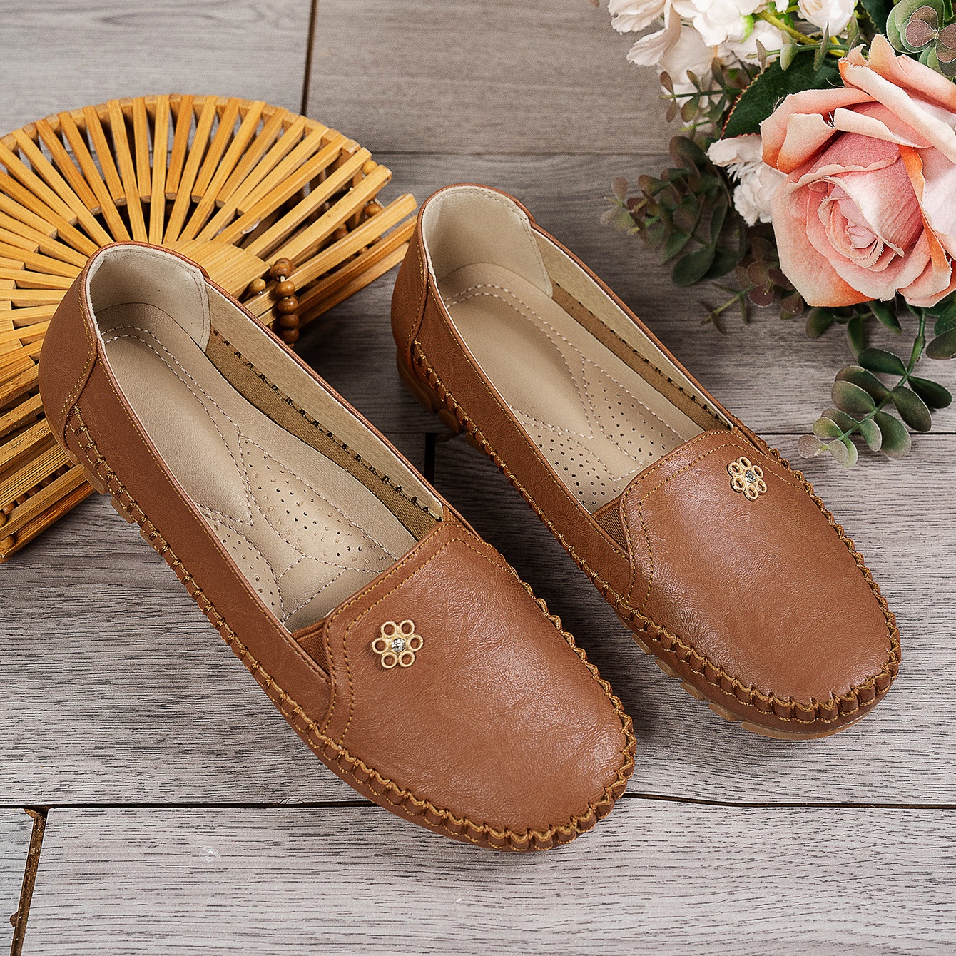 🔥Best Seller-Last Day Sale 60% OFF🔥 Orthopedic leather shoes, Lightweight, Anti-Slip, Breathable for Women
