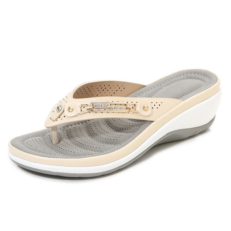 🔥Last day 70% OFF🔥- Women's Arch Support Soft Cushion Flip Flops Thong Sandals Slippers