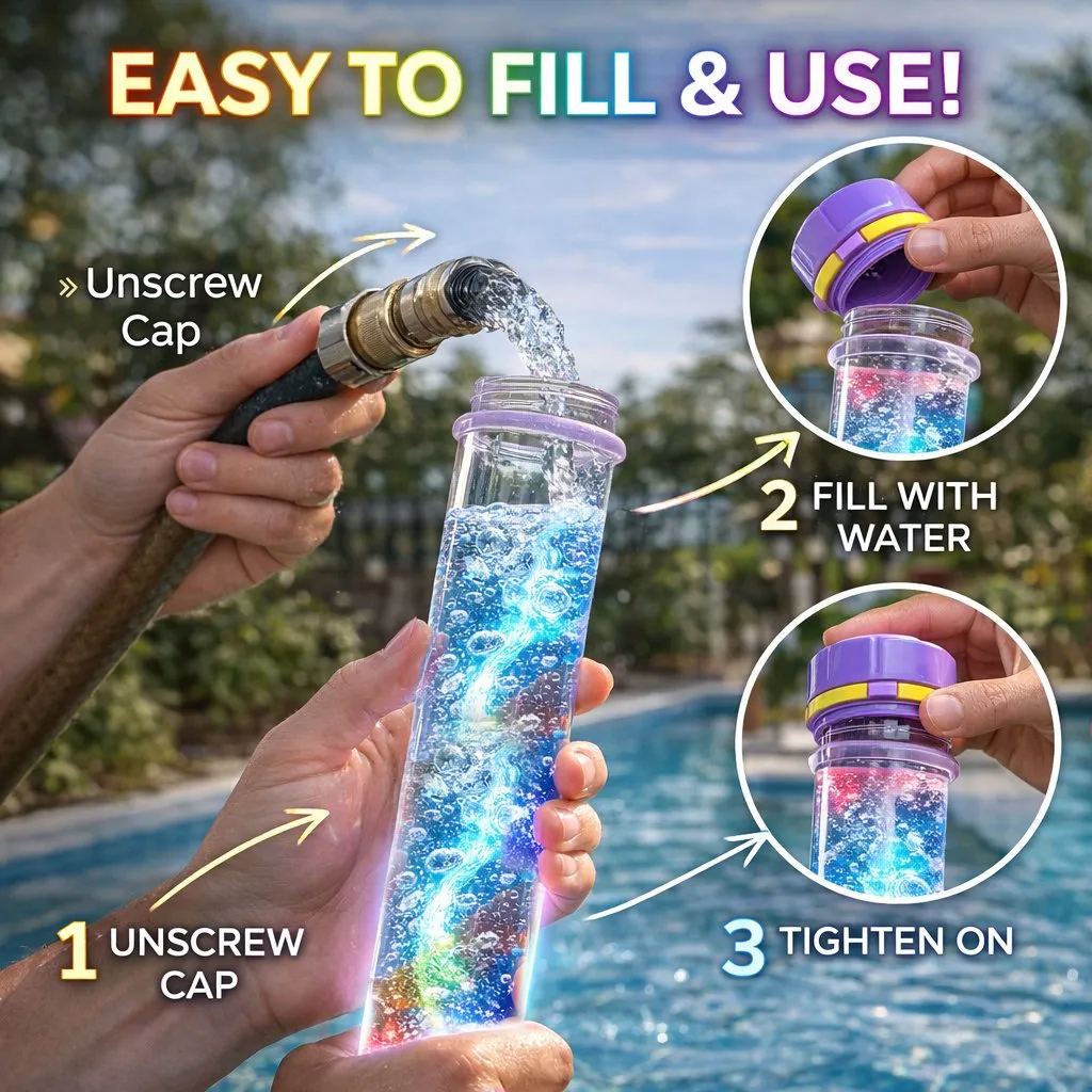 Glow Water Firework Stick - Kid-Safe Mess-Free Summer Toy (Patriotic Edition)