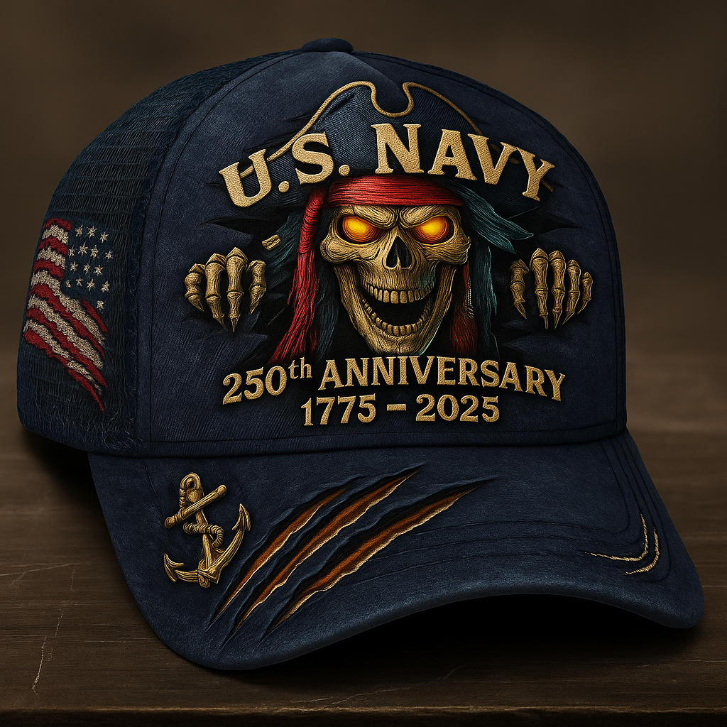 U.S. Navy 250th Anniversary Trucker Hat – (Breathable & Lightweight Comfort & Unisex Fit)