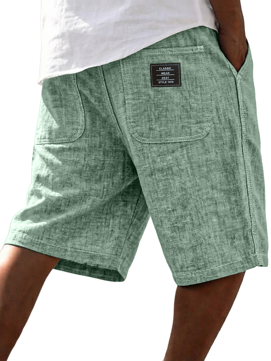 Men's Casual Linen Blend Summer Shorts