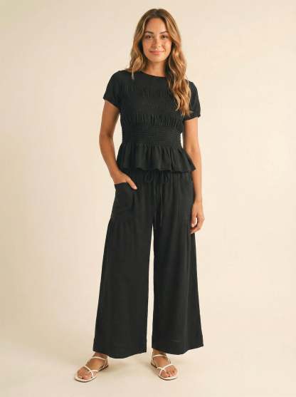Jardin Linen Blend Two-Piece Set – Relaxed Chic Matching Outfit