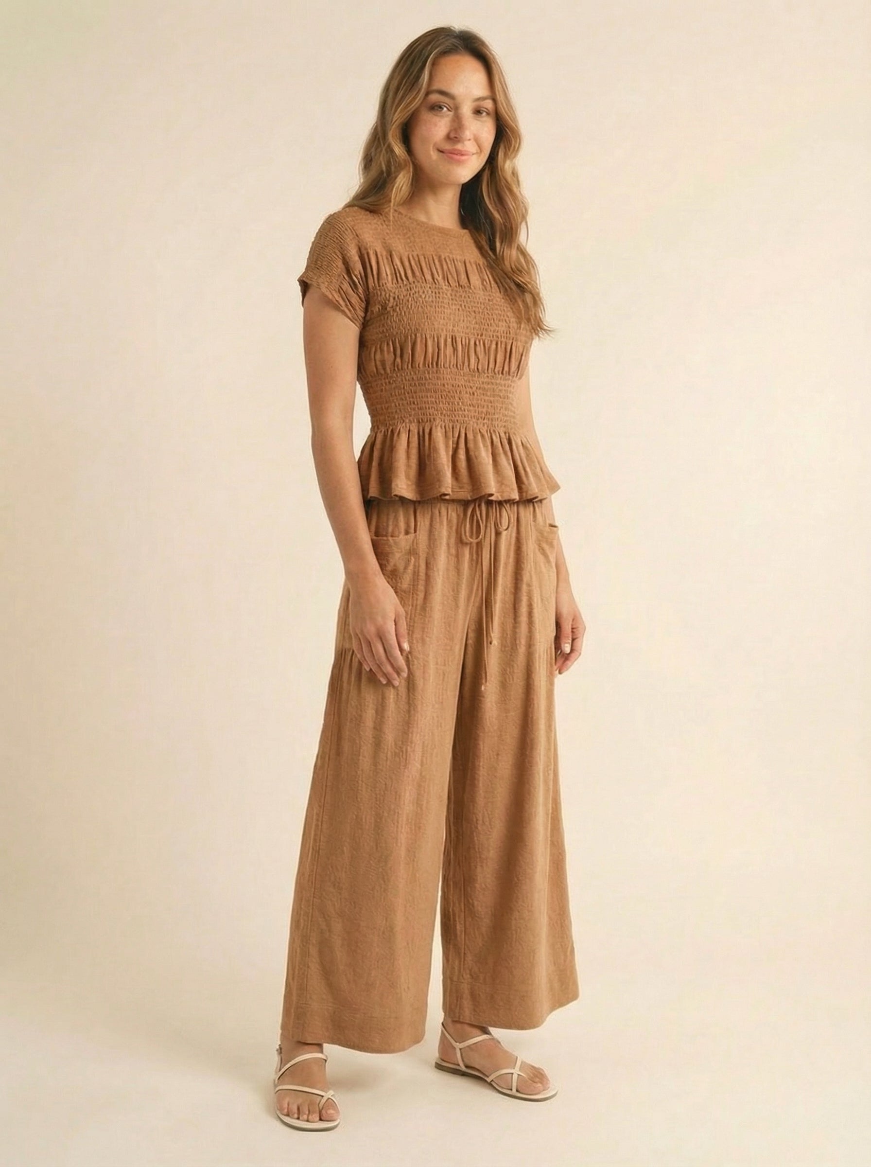 Jardin Linen Blend Two-Piece Set – Relaxed Chic Matching Outfit