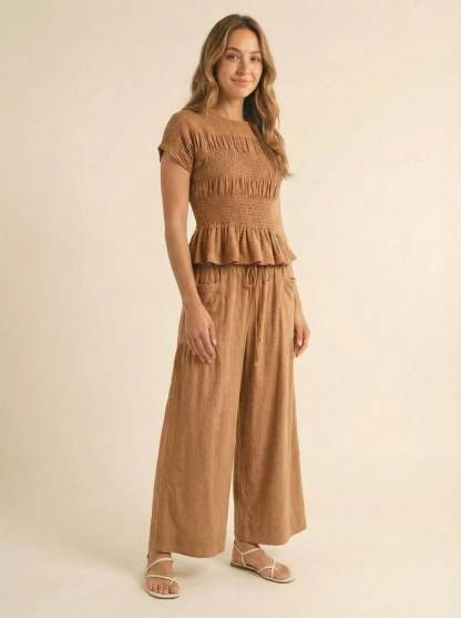 Jardin Linen Blend Two-Piece Set – Relaxed Chic Matching Outfit