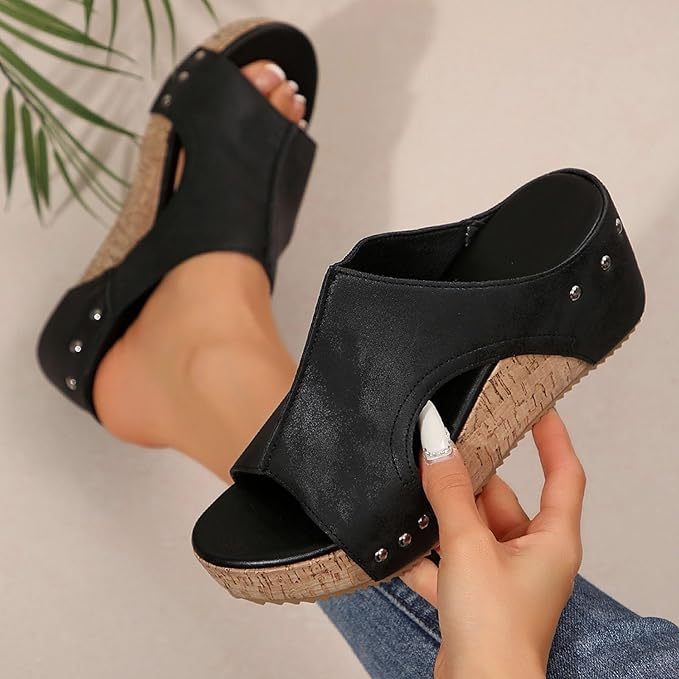 70%Off--Sandals Wedge Heel Women's Summer Comfortable Summer Shoes Traditional Shoes Trainers Barefoot Women's Sandals Wide Feet Elegant Dirndl Shoes