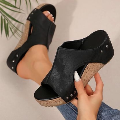 70%Off--Sandals Wedge Heel Women's Summer Comfortable Summer Shoes Traditional Shoes Trainers Barefoot Women's Sandals Wide Feet Elegant Dirndl Shoes