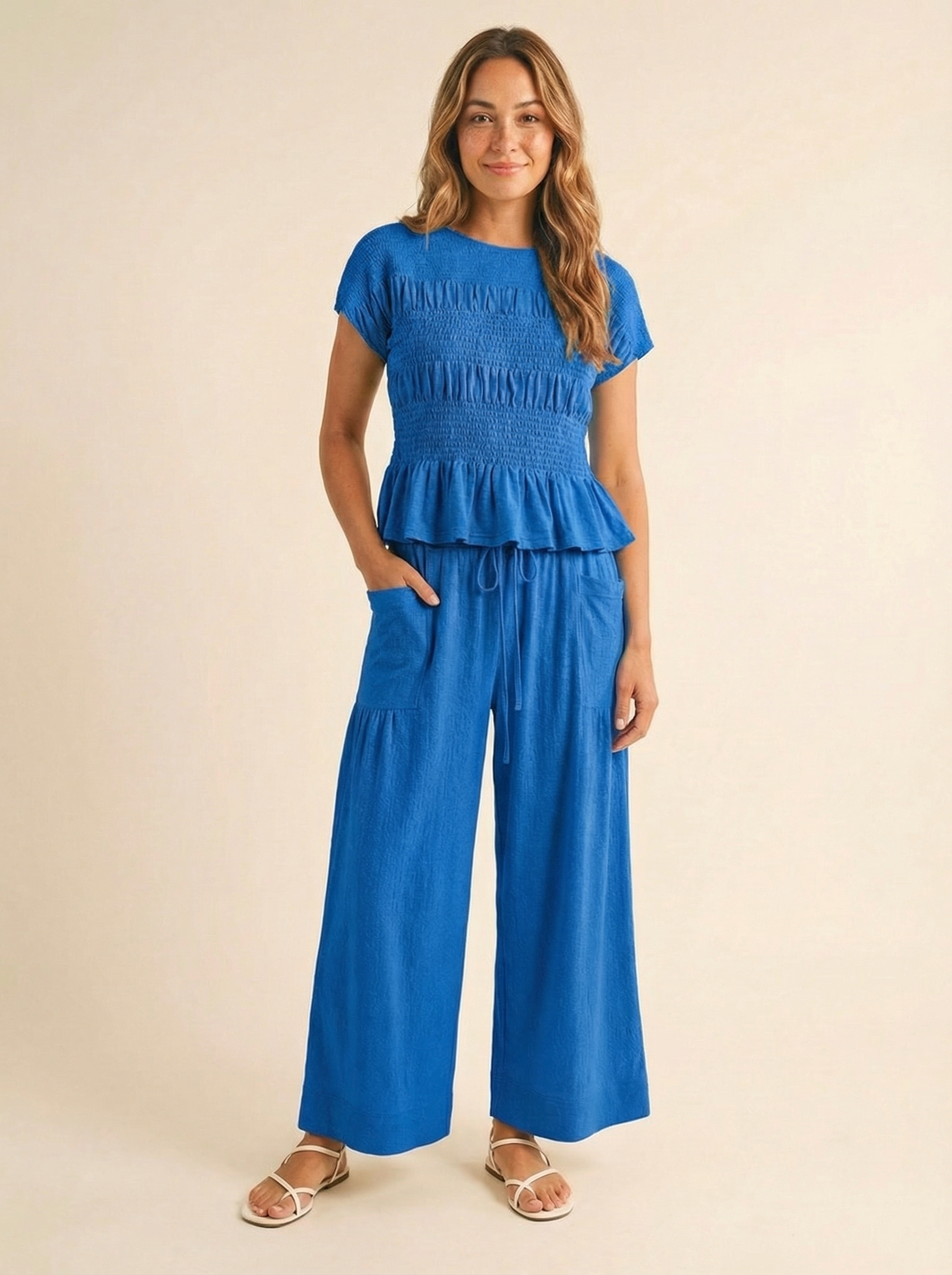 Jardin Linen Blend Two-Piece Set – Relaxed Chic Matching Outfit