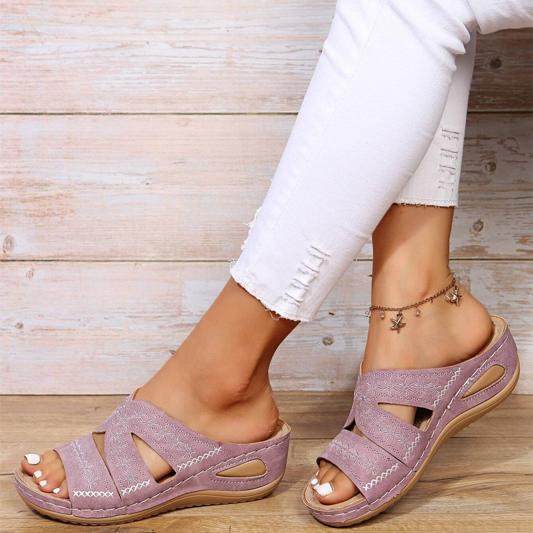 Arch Support Wide Toe Box Open Toe Sandals