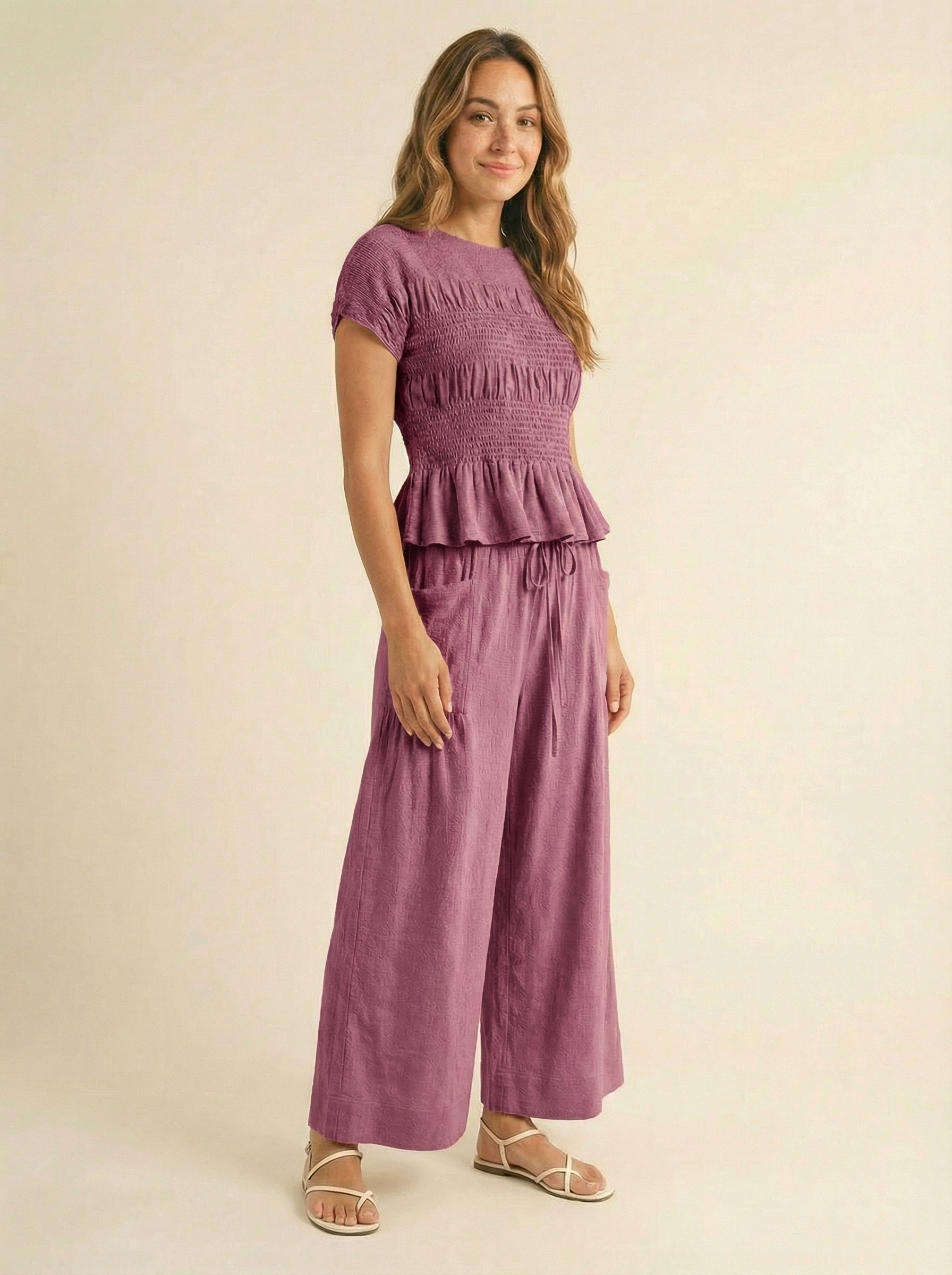Jardin Linen Blend Two-Piece Set – Relaxed Chic Matching Outfit
