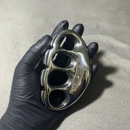 Solid Steel Mirror Knuckle Duster outdoor Broken Window knuckle dusters self defense Self-Defense EDC Tool