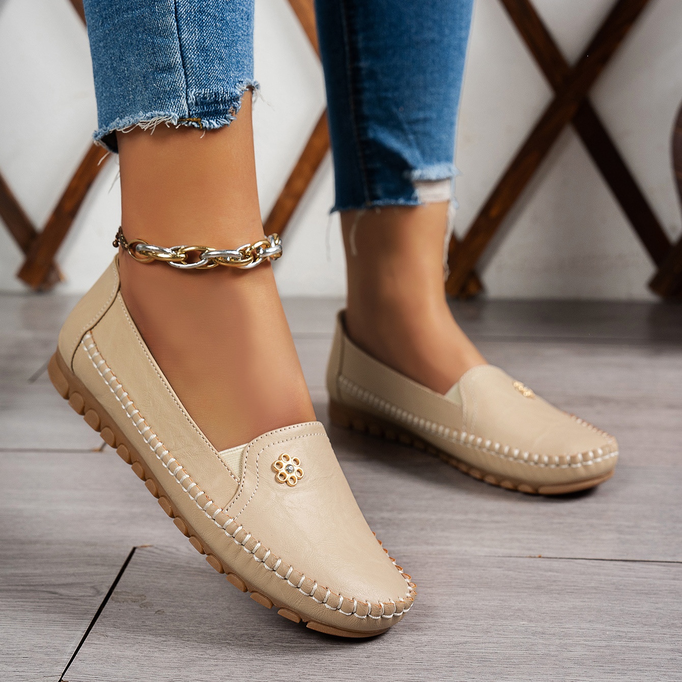🔥Best Seller-Last Day Sale 60% OFF🔥 Orthopedic leather shoes, Lightweight, Anti-Slip, Breathable for Women