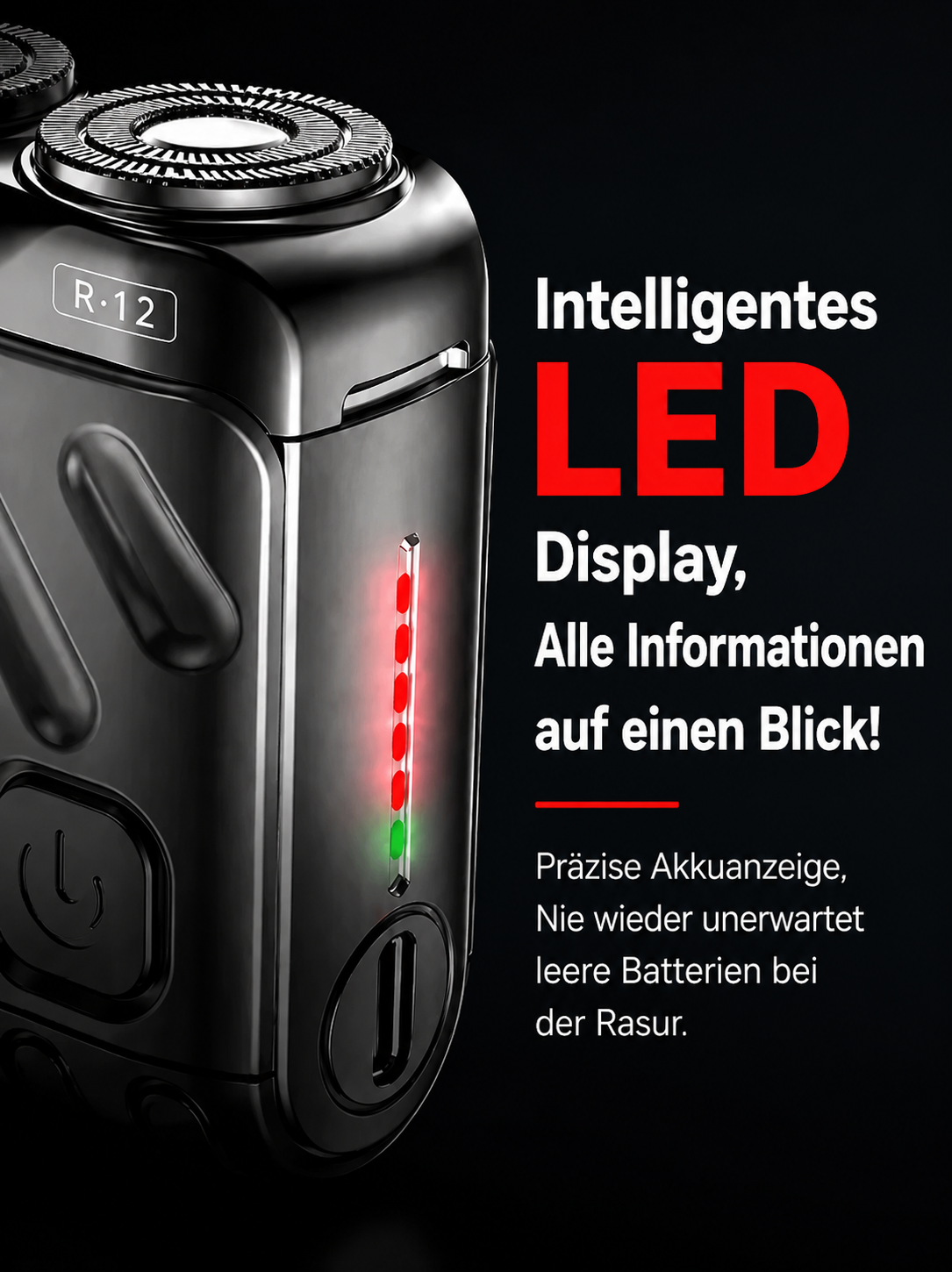 Rotary Dual-Ring Electric Shaver