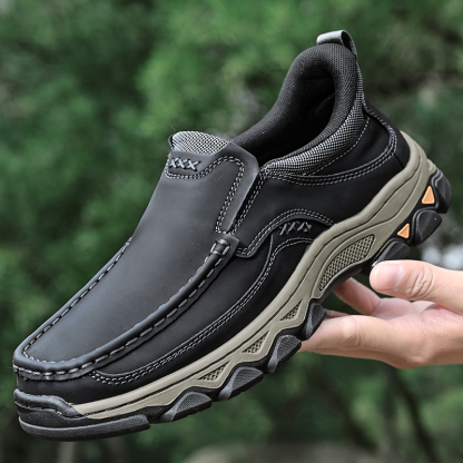 ⏰Promotion 68% OFF - Men's Orthopedic Hands-Free Genuine Leather Slip On Loafers