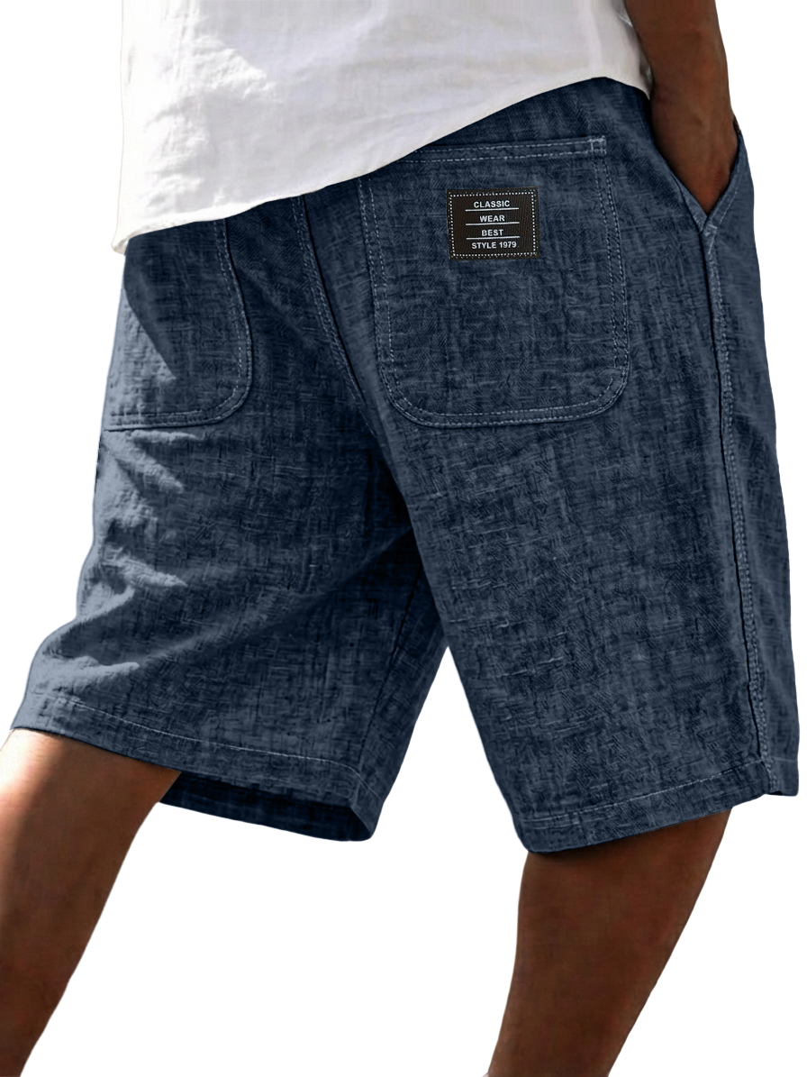 Men's Casual Linen Blend Summer Shorts