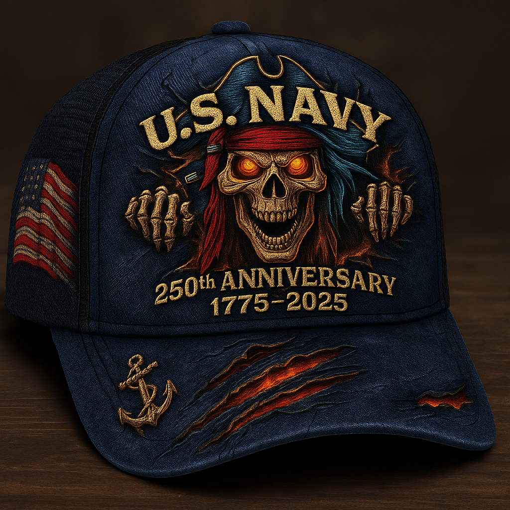 U.S. Navy 250th Anniversary Trucker Hat – (Breathable & Lightweight Comfort & Unisex Fit)