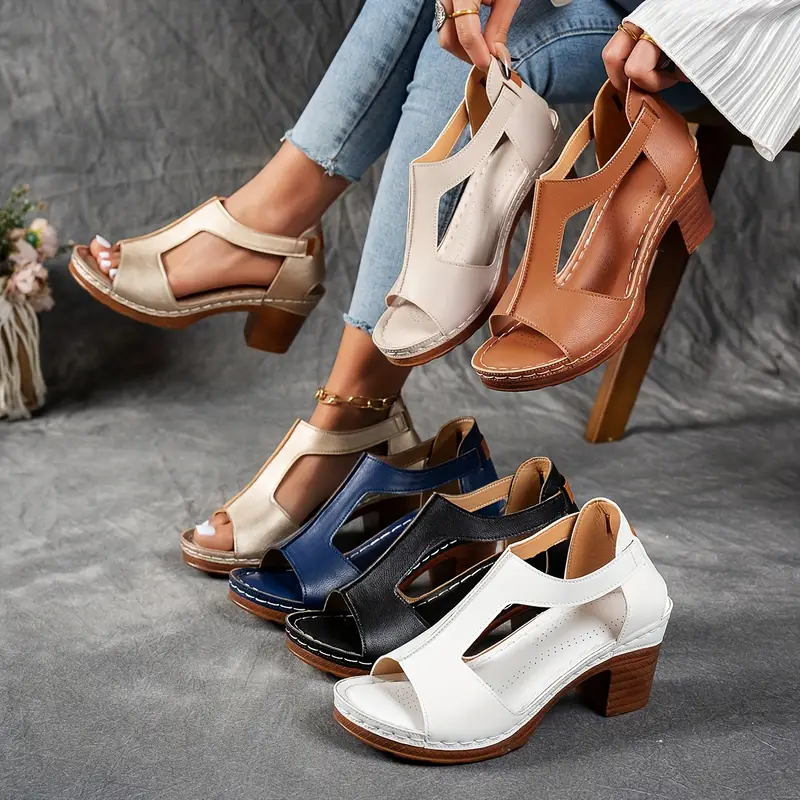 The Everything Sandal: Elegant Arch-Support Block Heels