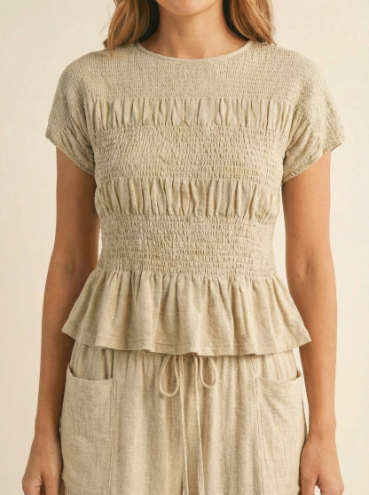 Jardin Linen Blend Two-Piece Set – Relaxed Chic Matching Outfit