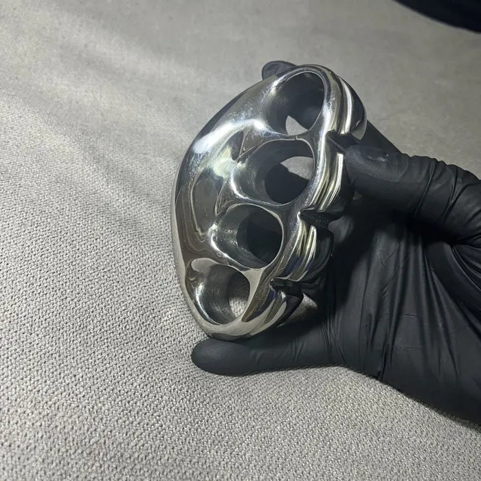 Solid Steel Mirror Knuckle Duster outdoor Broken Window knuckle dusters self defense Self-Defense EDC Tool