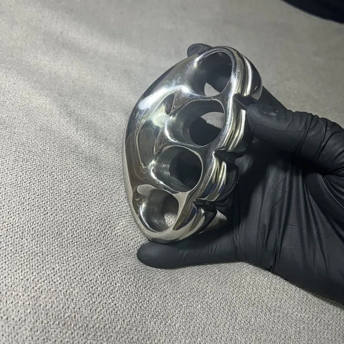 Solid Steel Mirror Knuckle Duster outdoor Broken Window knuckle dusters self defense Self-Defense EDC Tool