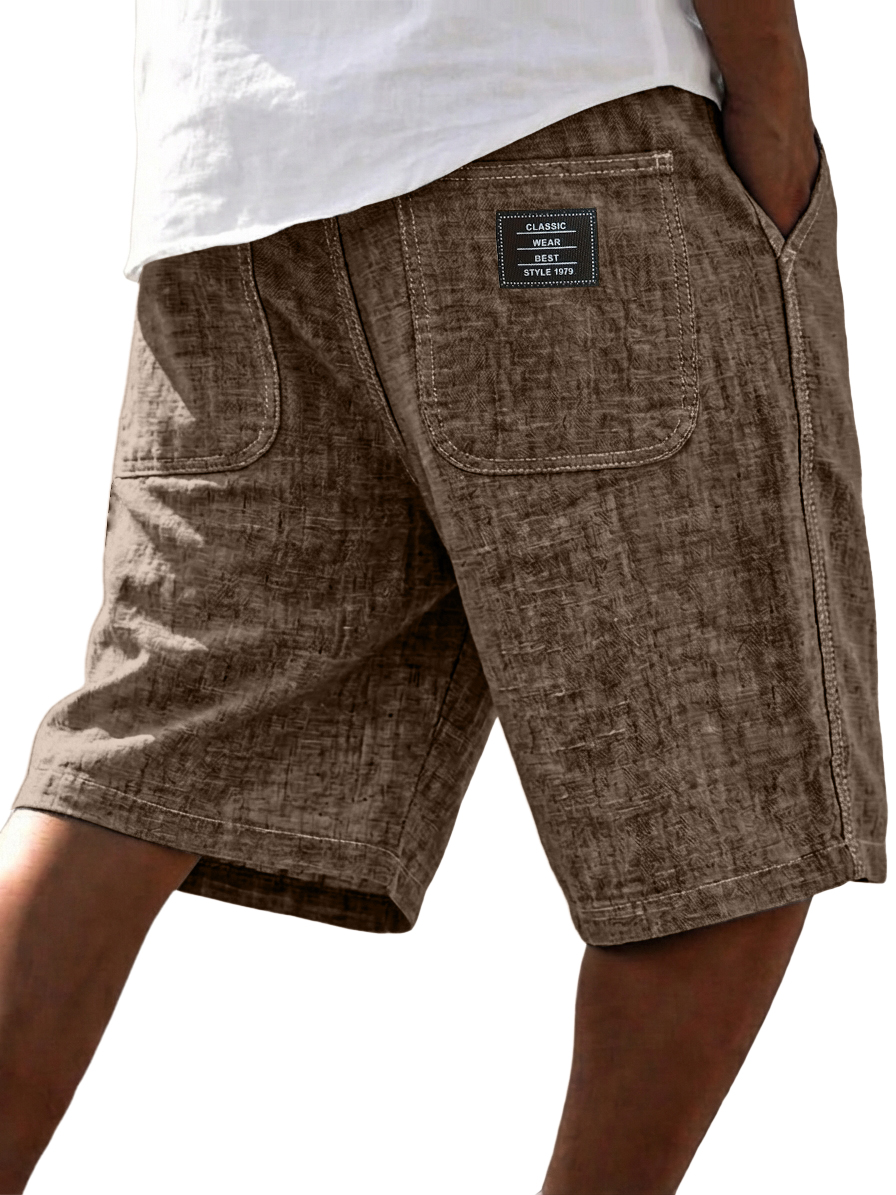 Men's Casual Linen Blend Summer Shorts