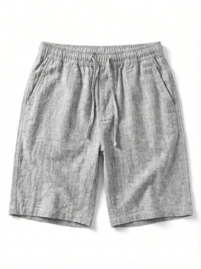 Men's Casual Linen Blend Summer Shorts