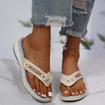 Premium Leather Arch Support Sandals: Soft Cushion Walking Ease