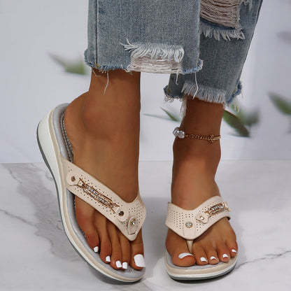 Premium Leather Arch Support Sandals: Soft Cushion Walking Ease