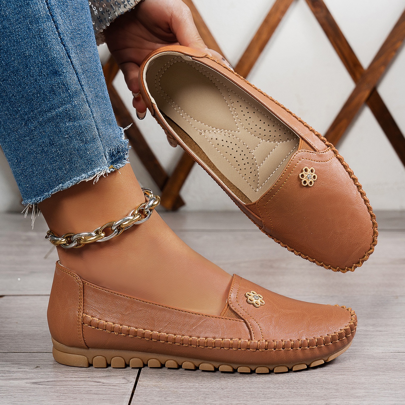 🔥Best Seller-Last Day Sale 60% OFF🔥 Orthopedic leather shoes, Lightweight, Anti-Slip, Breathable for Women
