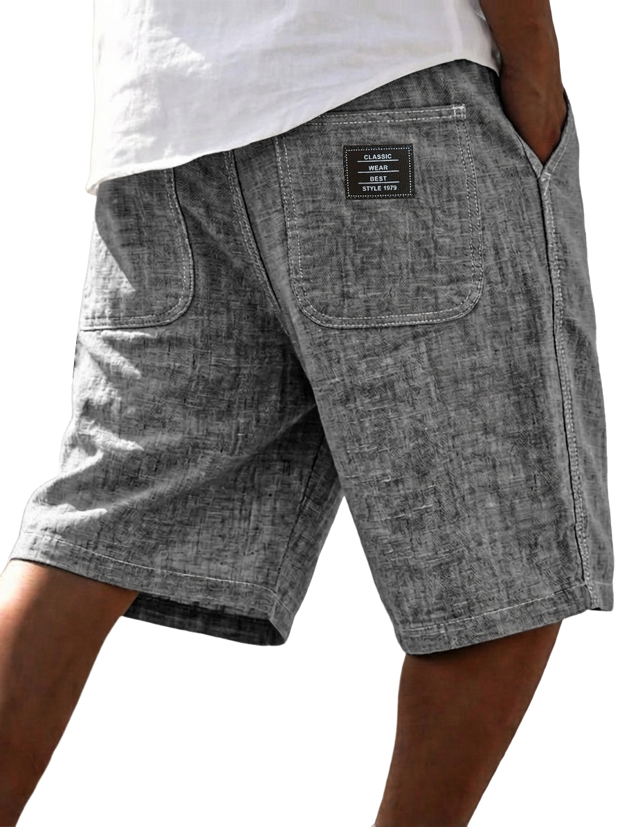 Men's Casual Linen Blend Summer Shorts