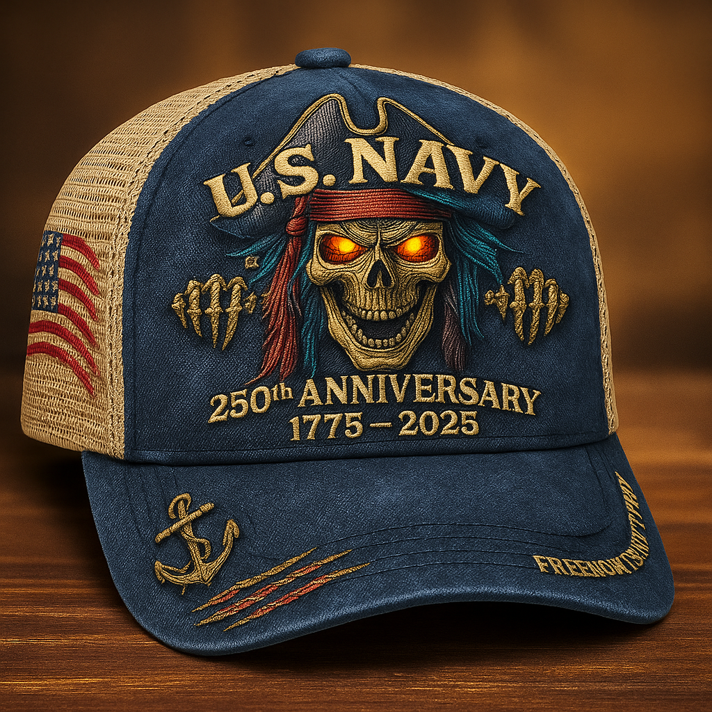 U.S. Navy 250th Anniversary Trucker Hat – (Breathable & Lightweight Comfort & Unisex Fit)