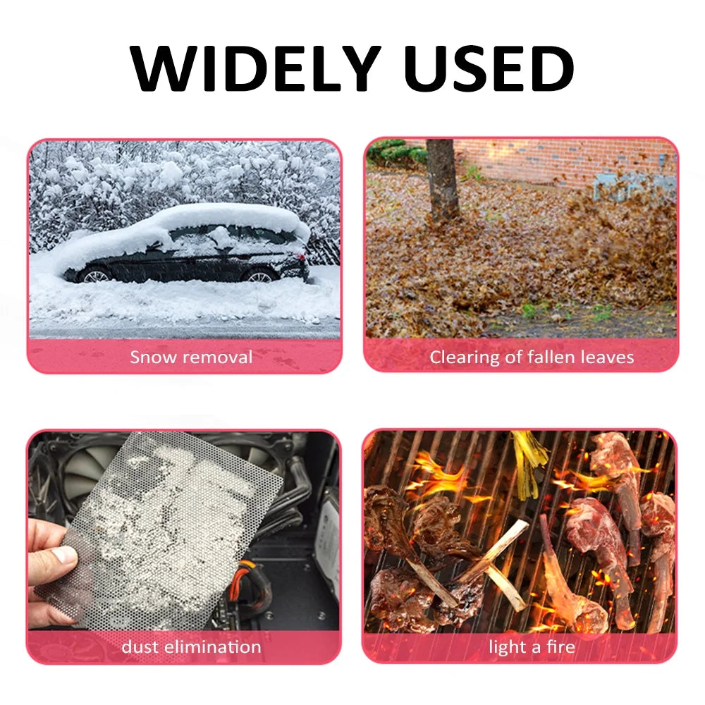 High-Pressure 4-Speed Air Blower Pro – 2-in-1 Cordless Blower & Vacuum with Flashlight, Lightweight 130000RPM Turbo Fan for Car, Home & Outdoor Use